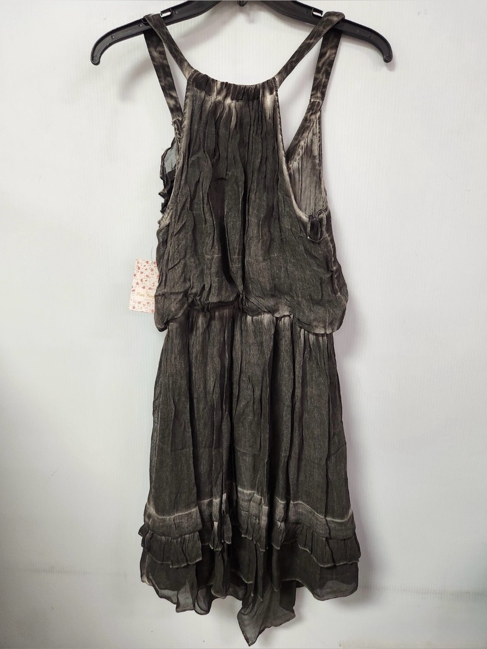 NWT Free People Ruffle Tiered Mini Dress w/Empire Waist Sz SP 100% Viscose - Picture 3 of 4